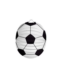 Folat Lampion Fussball 22 cm, Schwarz/Weiss