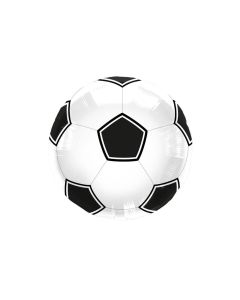 Folat Folienballon Fussball Schwarz/Weiss, 43 cm