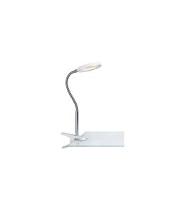 Markslöjd Schreibtischleuchte Flex Clip, 3000K, 5W, Weiss/Chrom