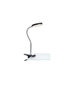 Markslöjd Schreibtischleuchte Flex Clip, 3000K, 5W, Schwarz/Chrom