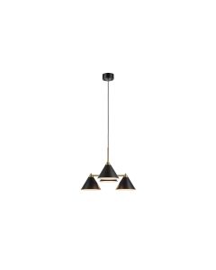 Markslöjd Pendelleuchte Klint, 4 x E14, max. 40W, Schwarz/Antique