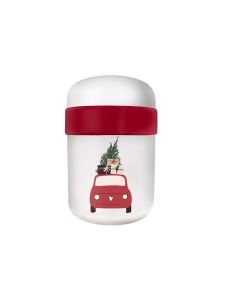 BioLoco Lunchpot Weihnachtsauto Rot/Weiss