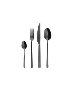 Sola Besteck-Set Calgary PVD 24-teilig, Schwarz matt