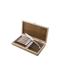 Sola Steakmesser-Set Basic Country Lunasol 6 Stück, Zebrano