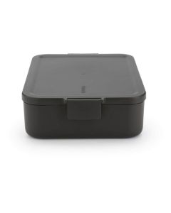 Brabantia Lunchbox Make & Take 25.5 x 16.7 x 6.2 cm, Dunkelgrau