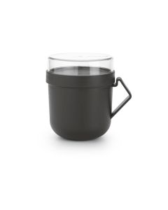 Brabantia Suppenbehälter Make & Take 600 ml, Dunkelgrau