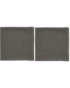Södahl Stoffserviette Pure Linen 45 cm x 45 cm, 2 Stück, Braun