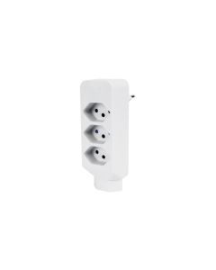 STEFFEN Mehrfachadapter 3 + 1x T13, Weiss