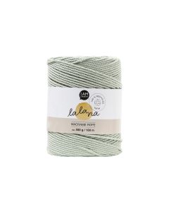 lalana Wolle Macrame rope 2 mm, 500 g, Graugrün