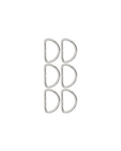 lalana Anhänger D-ring zum Öffnen 32 x 22 mm, 6 Stück