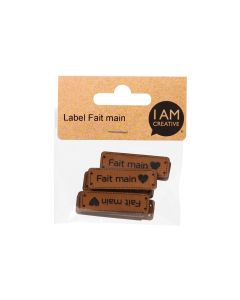 lalana Anhänger Label Fait main 4.3 x 1.3 cm, 10 Stück