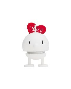 Hoptimist Aufsteller Bumble Love S 8.7 cm, Weiss