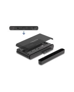 Delock Konverter USB-C für 1x M.2 NVMe SSD +1x SATA SSD/HDD