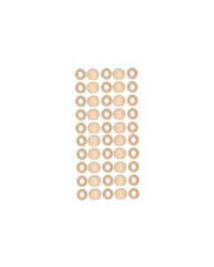 lalana Holzperlen Hölzerne Perlen 15 mm, 50 Stück