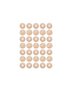 lalana Holzperlen Hölzerne Perlen 10 mm, 35 Stück