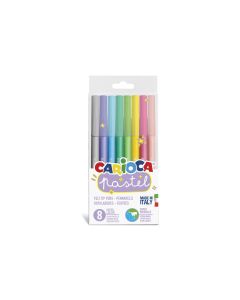 Carioca Fasermaler Pastell 8 Stück, Mehrfarbig