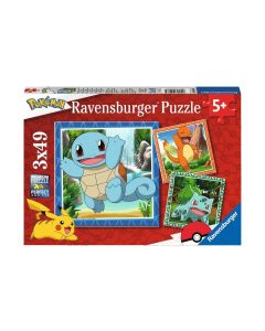Ravensburger Puzzle Glumanda, Bisasam und Schiggy