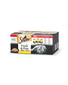 Sheba Nassfutter Fresh & Fine in Sauce Geflügel, 50 x 50 g