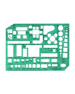 Linex Schablone Möbelschablone transparent/grün