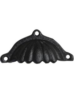 Chic Antique Möbelgriff mit Rillen 5 x 12 cm, antik Schwarz
