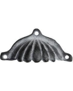 Chic Antique Möbelgriff mit Rillen 5 x 12 cm, antik Grau