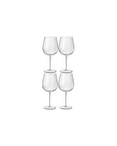 Luigi Bormioli Rotweinglas Optica 750 ml, 4 Stück, Transparent