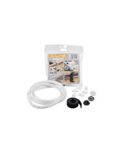 STEFFEN Kabelmanagement Set D-Line Weiss