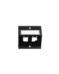 Feller EDIZIOdue Abdeckset 2x RJ45, Schwarz