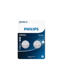 Philips Knopfzelle Lithium CR2430 2 Stück