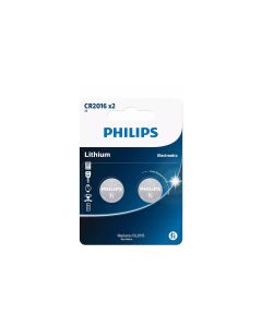 Philips Knopfzelle Lithium CR2016 2 Stück