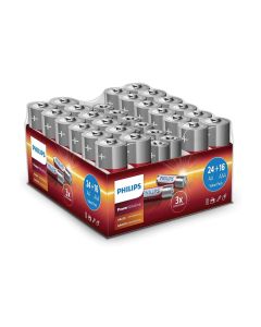 Philips Batterie Alkaline Pack 24x AA, 16x AAA 40 Stück