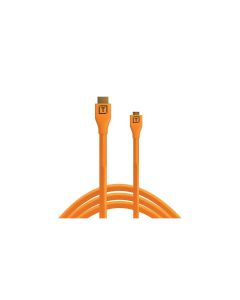Tether Tools Kabel TetherPro HDMI Micro zu HDMI 2.0, 4.6 m Orange