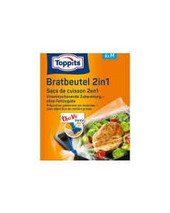 Toppits Bratbeutel 2 in 1 Grösse M, 8 Stück
