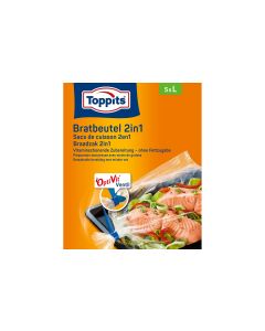 Toppits Bratbeutel 2 in 1 Grösse L, 5 Stück