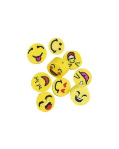 Creativ Company Perlen Ton Figurperlen 60 Stück, Smiley