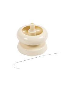 Creativ Company Auffädelhilfe Perlenkarussell mit Nadel, 7 x 7 cm