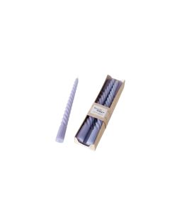 Boltze Stabkerze Twisto 6er Set, Flieder