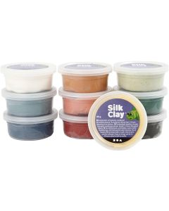 Creativ Company Modelliermasse Silk Clay dezente Farben