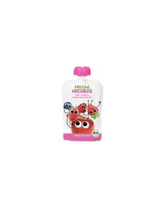 Freche Freunde Quetschbeutel Apfel, Erdbeere, Blaubeere & Himbeere 100 g