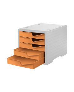 Styro Schubladenbox Styroswingbox Lichtgrau/Aprikose