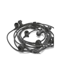 Schönenberger Lichterkette Solo, 10W, 10 x E27, 10 m, Schwarz