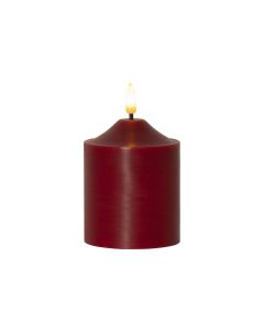 Star Trading LED-Kerze Pillar Flamme, 12 cm, Rot