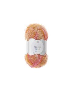 Rico Design Wolle Creative Bubble Print 50 g, Hellorange; Mehrfarbig