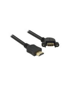 Delock Verlängerungskabel zum Einbau, 4K 30Hz HDMI - HDMI, 0.5 m