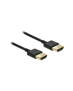 Delock Kabel 4K 60Hz HDMI - HDMI, 0.5 m, Schwarz