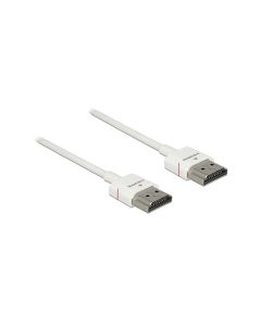 Delock Kabel 4K 60Hz HDMI - HDMI, 0.5 m, Weiss
