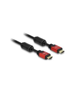 Delock Kabel 4K 30Hz HDMI - HDMI, 2 m, Rot/Schwarz