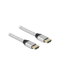 Delock Kabel 8K 60Hz HDMI - HDMI, 2 m, Silber