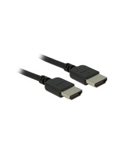 Delock Kabel hochflexibel, 4K 60Hz HDMI - HDMI, 2 m, Schwarz