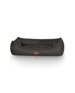 Knuffelwuff Hunde-Bett Dreamline Velour, M-L, 85 x 63 cm, Schwarz